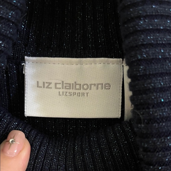 Liz Claiborne Sparkly Turtleneck Sweater - Picture 3 of 5